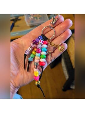 Colorful Beaded Keychain/Bag Charm